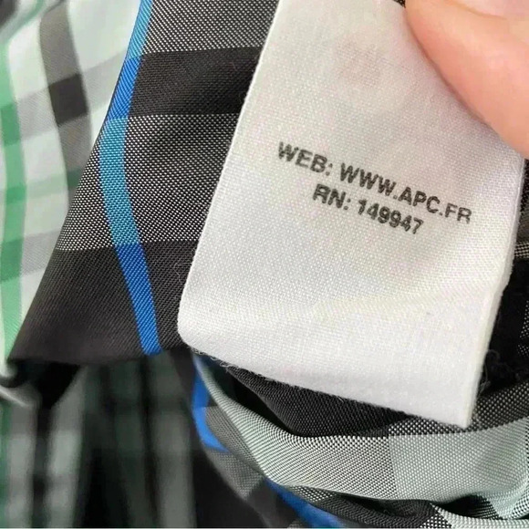 NWT A.P.C. Alfred Check Shirt Jacket Plaid Shacket size Medium - Picture 11 of 12